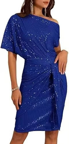 Avora Tie-Wrap Sequin Midi Dress