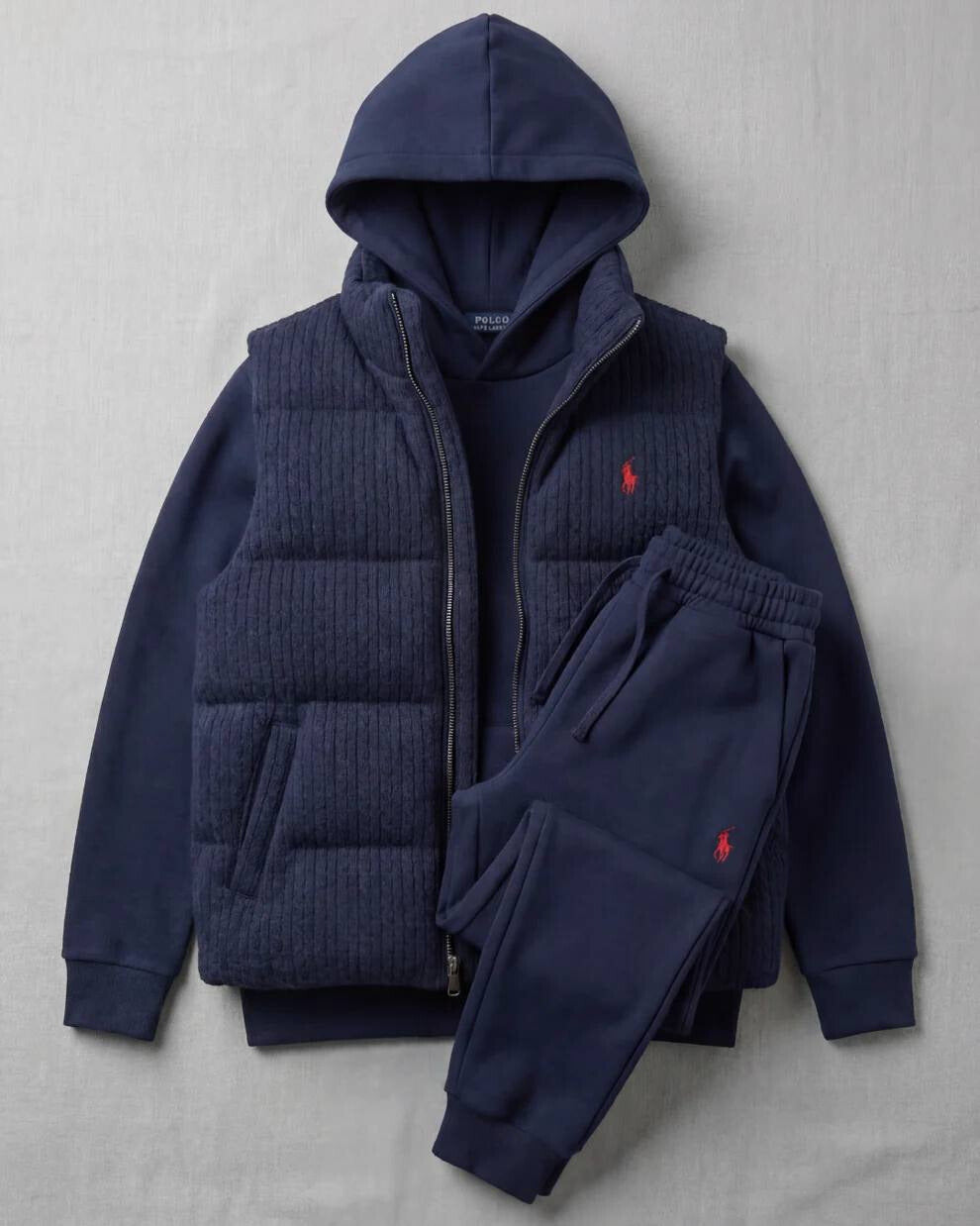 RL™ Ensemble Complet – Gilet, Pantalon & Pull